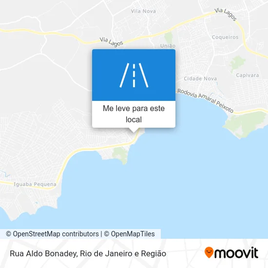 Rua Aldo Bonadey mapa