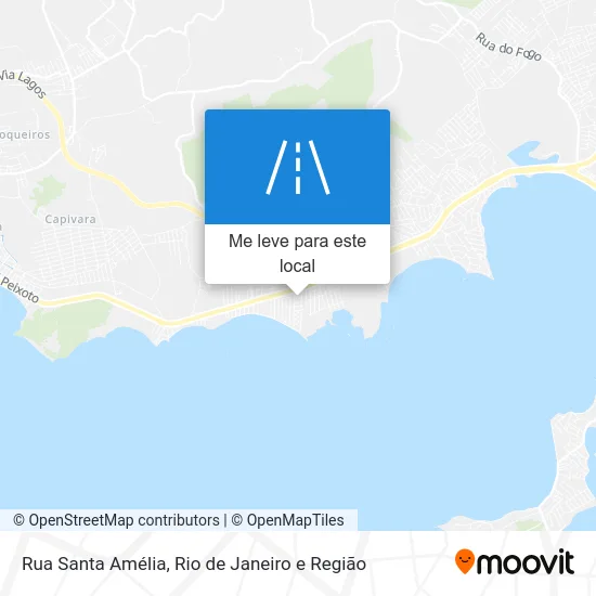 Rua Santa Amélia mapa