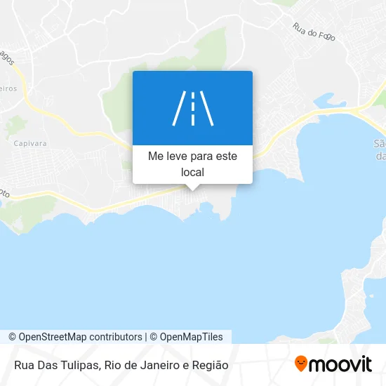 Rua Das Tulipas mapa