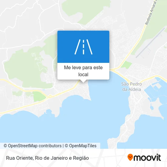 Rua Oriente mapa