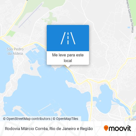 Rodovia Márcio Corrêa mapa