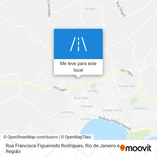 Rua Francisca Figueiredo Rodrigues mapa