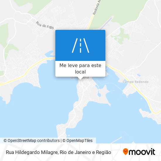 Rua Hildegardo Milagre mapa