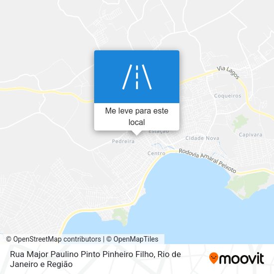 Rua Major Paulino Pinto Pinheiro Filho mapa