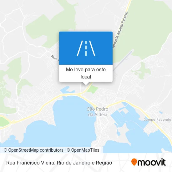 Rua Francisco Vieira mapa