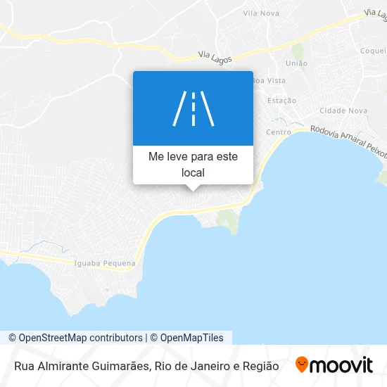 Rua Almirante Guimarães mapa