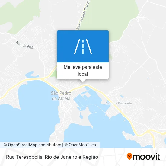 Rua Teresópolis mapa