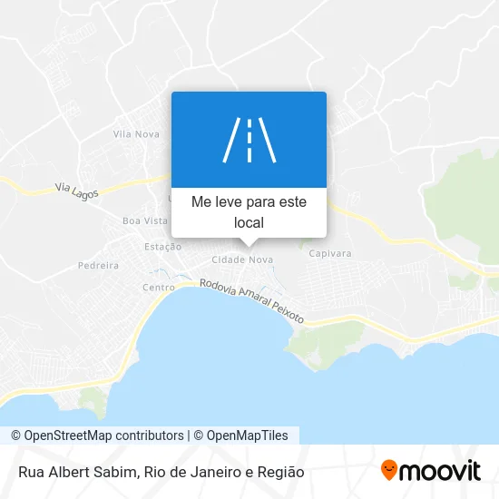 Rua Albert Sabim mapa
