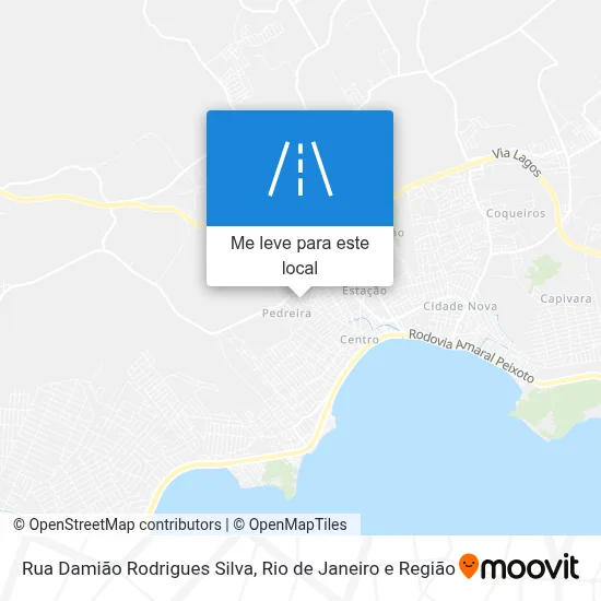 Rua Damião Rodrigues Silva mapa