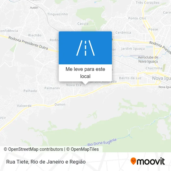 Rua Tiete mapa