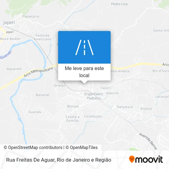 Rua Freitas De Aguar mapa