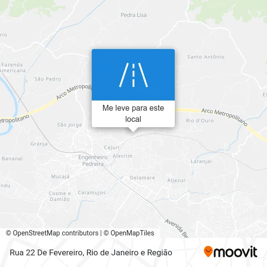 Rua 22 De Fevereiro mapa