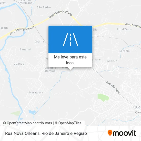 Rua Nova Orleans mapa