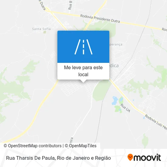 Rua Tharsis De Paula mapa