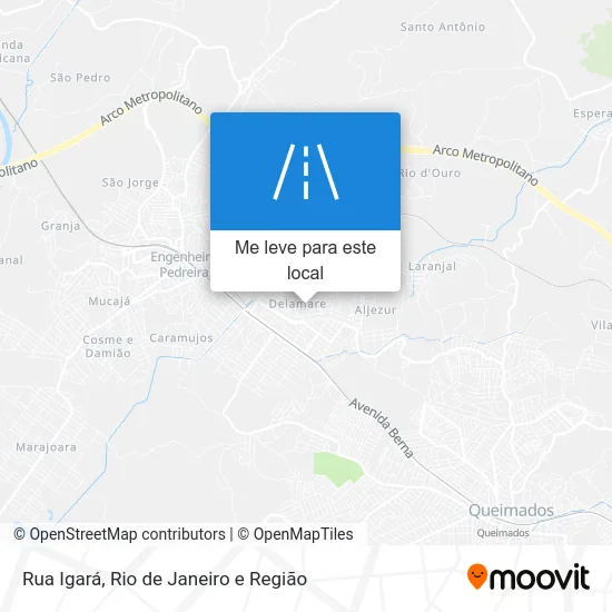 Rua Igará mapa