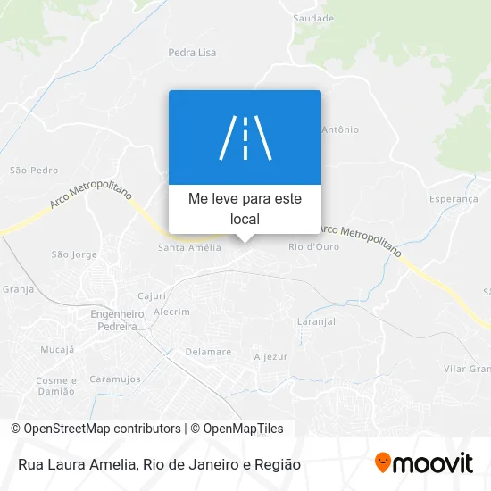 Rua Laura Amelia mapa