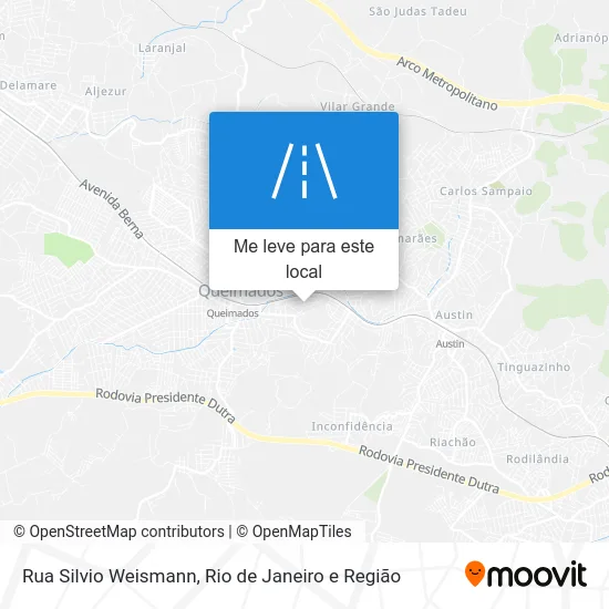 Rua Silvio Weismann mapa