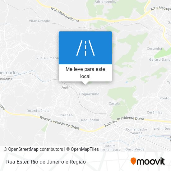 Rua Ester mapa