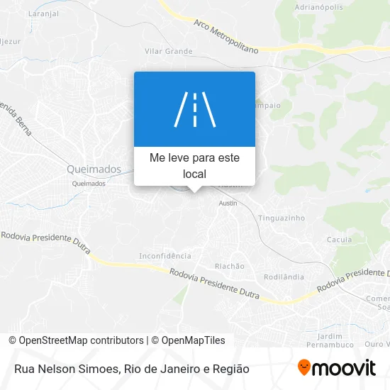 Rua Nelson Simoes mapa