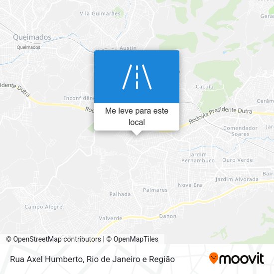 Rua Axel Humberto mapa