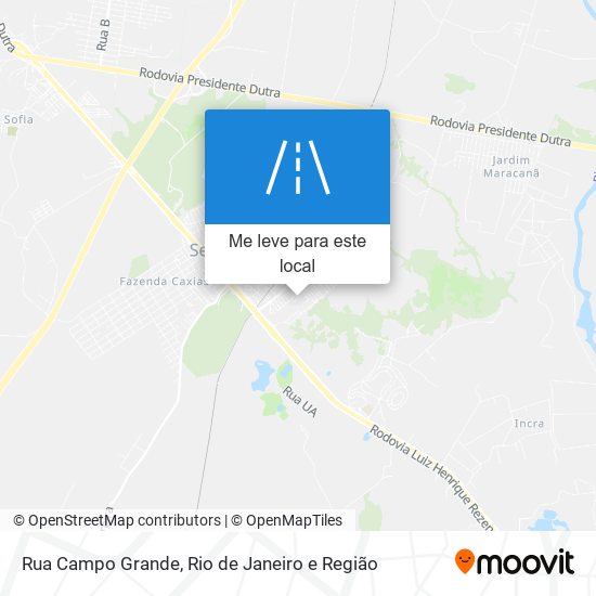 Rua Campo Grande mapa