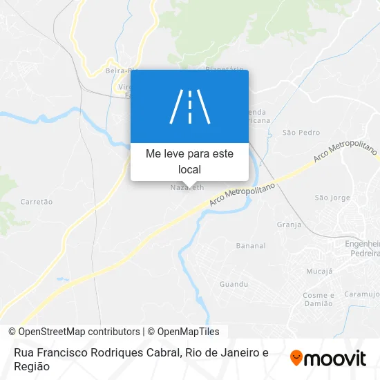 Rua Francisco Rodriques Cabral mapa