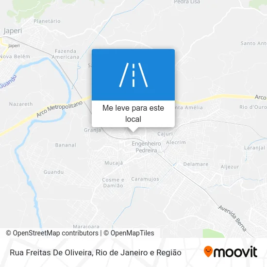 Rua Freitas De Oliveira mapa