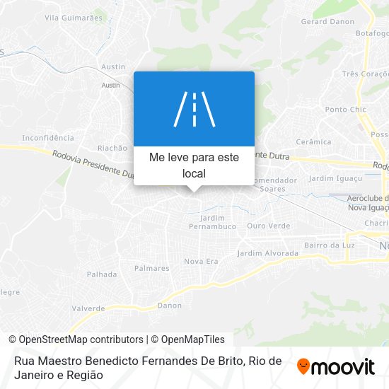 Rua Maestro Benedicto Fernandes De Brito mapa