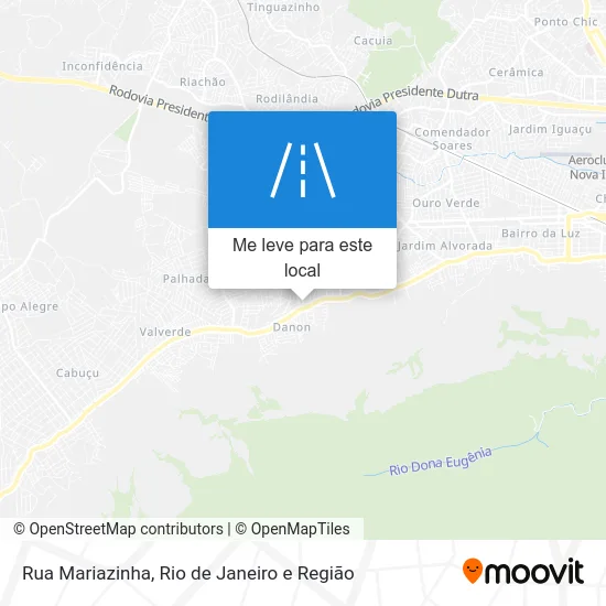 Rua Mariazinha mapa