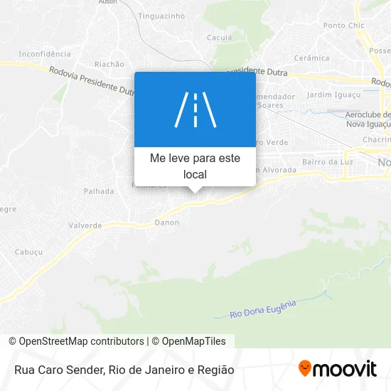 Rua Caro Sender mapa