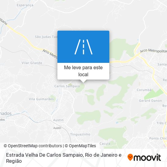 Estrada Velha De Carlos Sampaio mapa