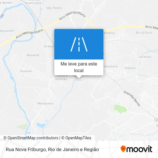 Rua Nova Friburgo mapa