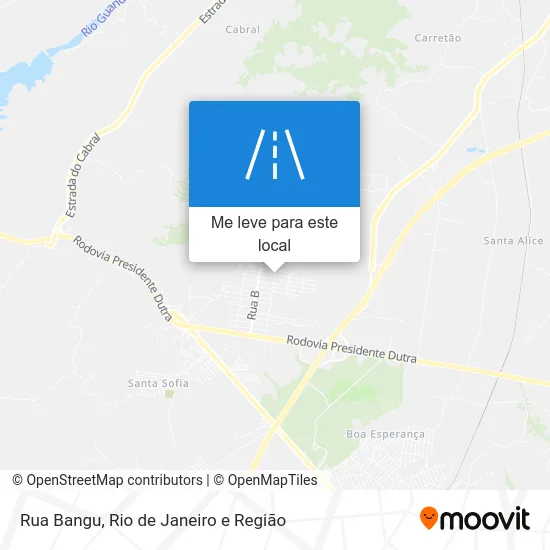 Rua Bangu mapa