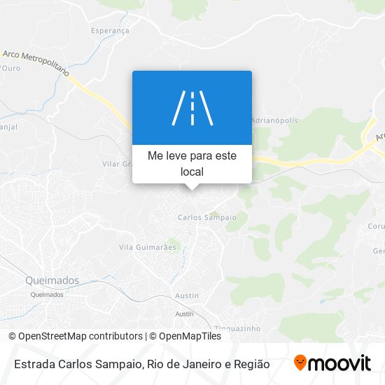 Estrada Carlos Sampaio mapa