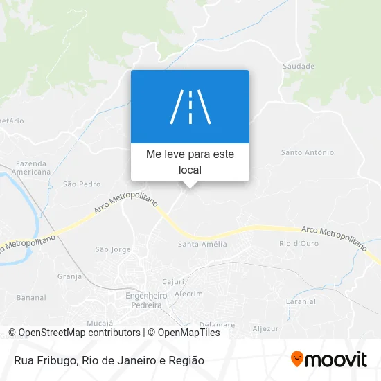 Rua Fribugo mapa