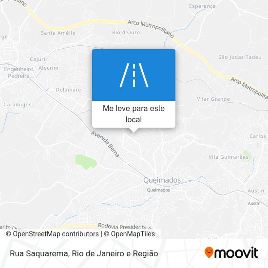 Rua Saquarema mapa