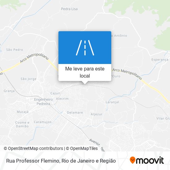 Rua Professor Flemino mapa