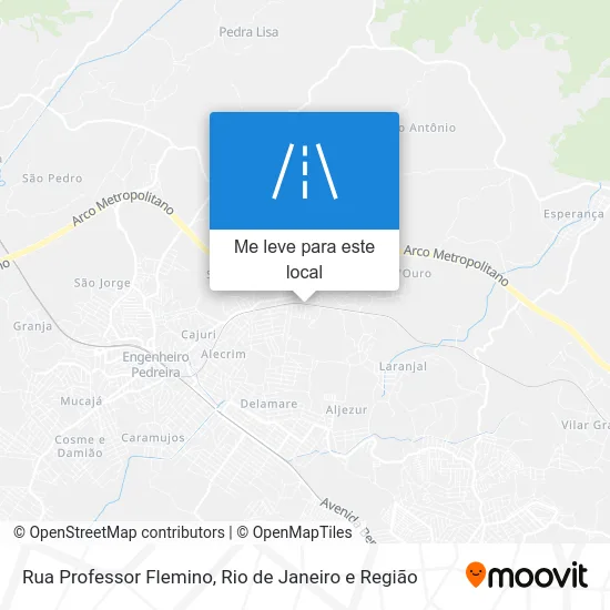 Rua Professor Flemino mapa