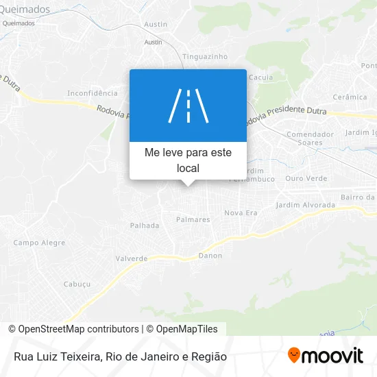 Rua Luiz Teixeira mapa