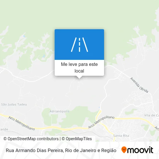 Rua Armando Dias Pereira mapa