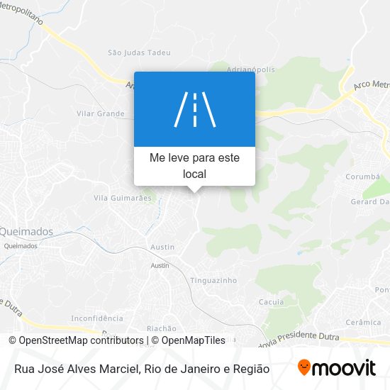 Rua José Alves Marciel mapa