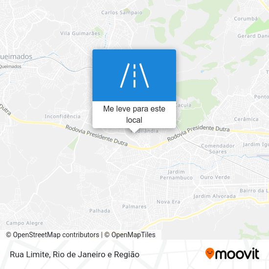 Rua Limite mapa