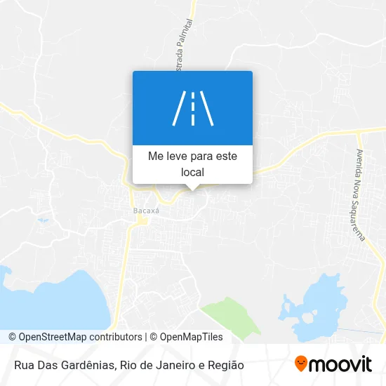 Rua Das Gardênias mapa