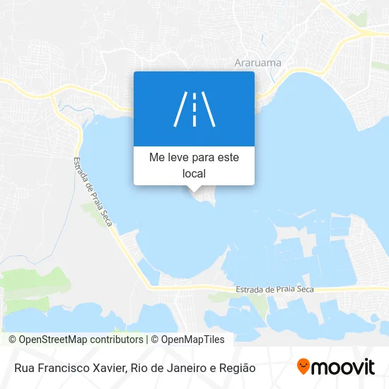 Rua Francisco Xavier mapa