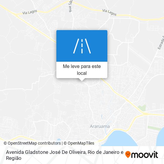 Avenida Gladstone José De Oliveira mapa