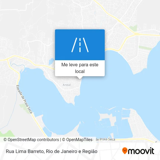 Rua Lima Barreto mapa