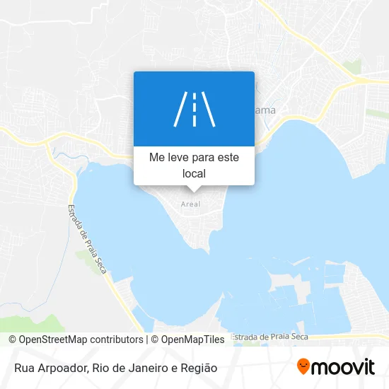 Rua Arpoador mapa