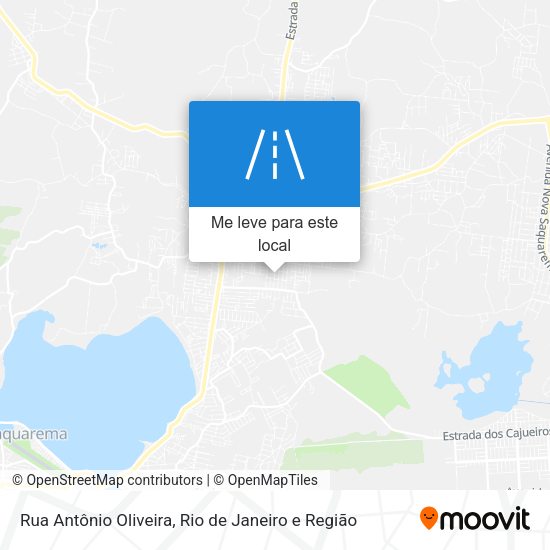 Rua Antônio Oliveira mapa
