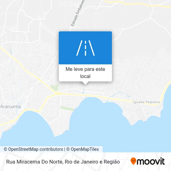 Rua Miracema Do Norte mapa