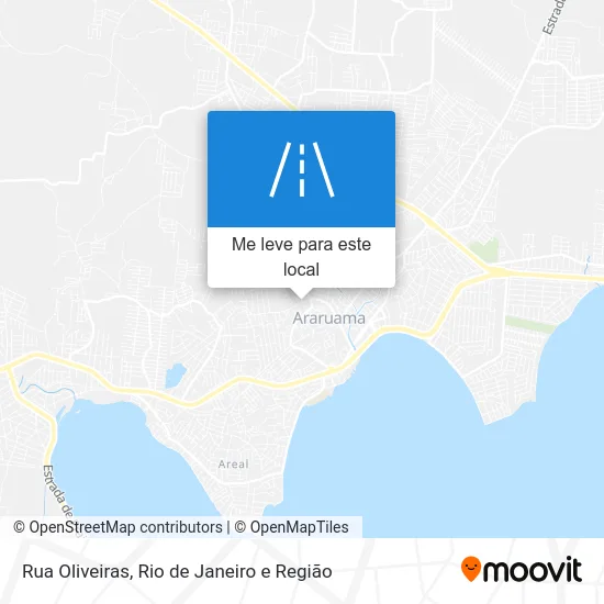 Rua Oliveiras mapa